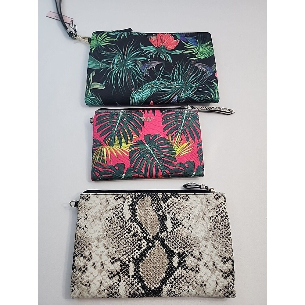 Set Of 3 victoria secret purse cosmetics